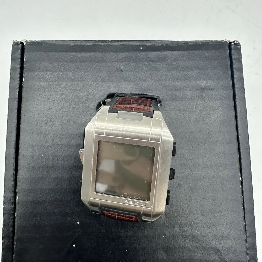 Vintage Fossil Abacus Smart Watch Wrist PDA - Palm OS (AU5006) Needs Battery